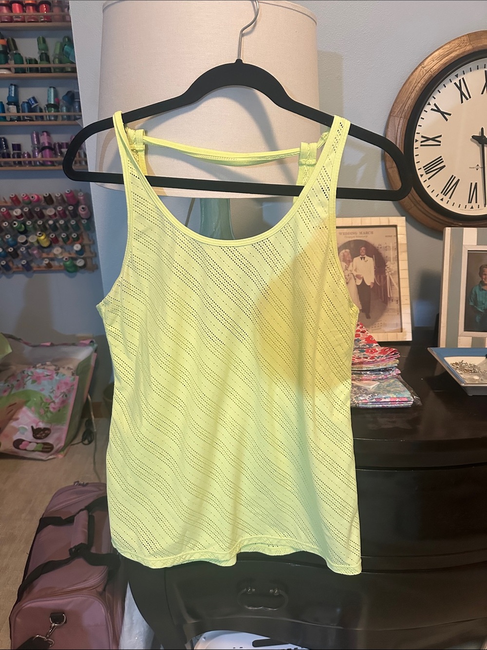 Lorna Jane Neon Yellow Active Tank Top